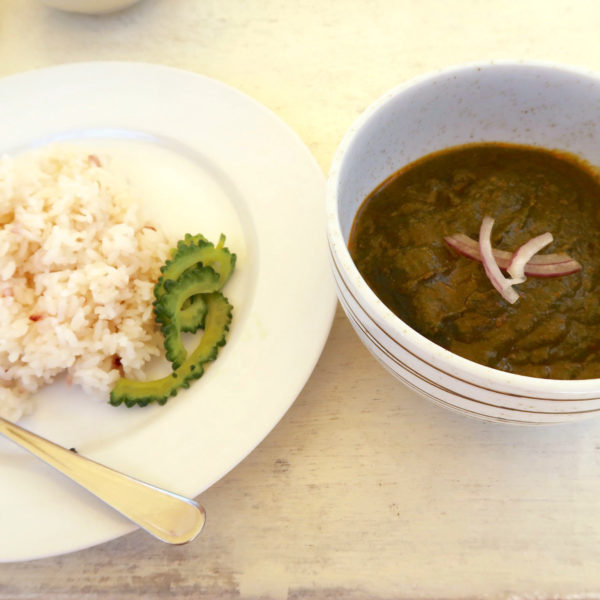 ほうれん草マトンカレー（1,300円）