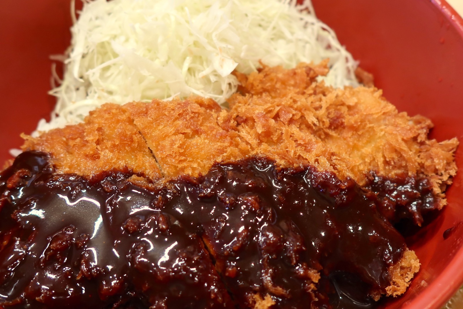 かつさとのジャンボ味噌カツ丼 とん汁セット | 沖縄ランチブログZ