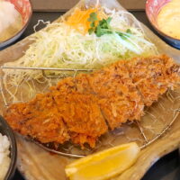 「とんかつ太郎」で長崎県産天然アジを使ったアジフライ定食