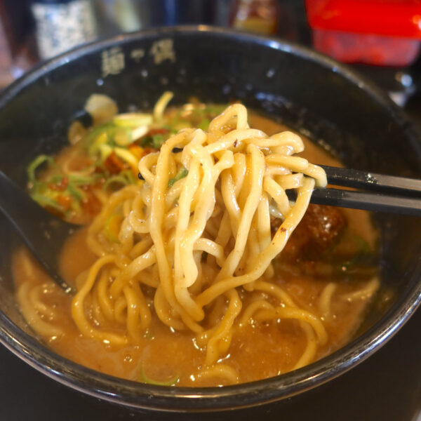 食べごたえのある太麺