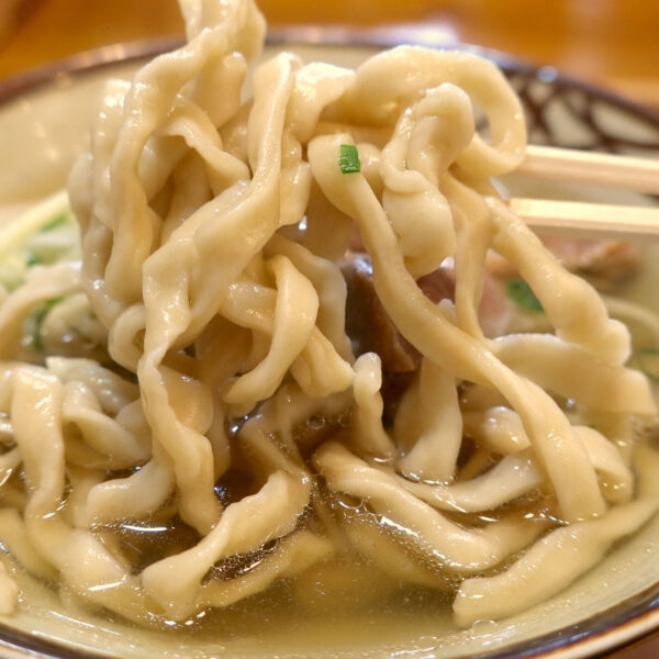 歯ごたえのある麺