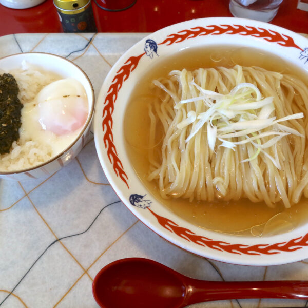 鰆の冷やがけ麺（700円）＋アカモク温玉ご飯（380円）