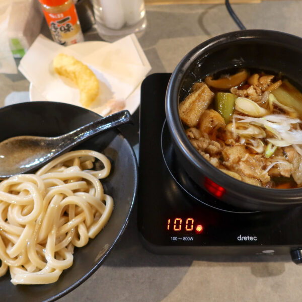 肉汁つけうどん（1,050円）＋イカ天（150円）