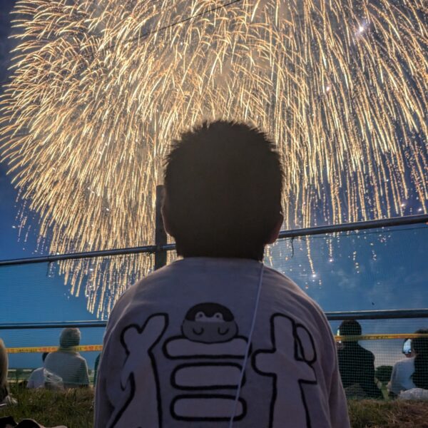 お子サマーと観た長岡の花火