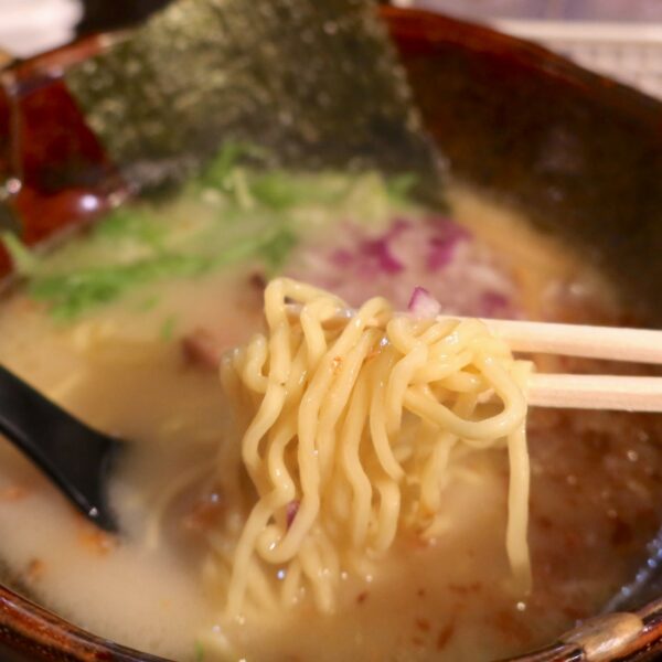 歯ごたえのある麺と旨みのスープ