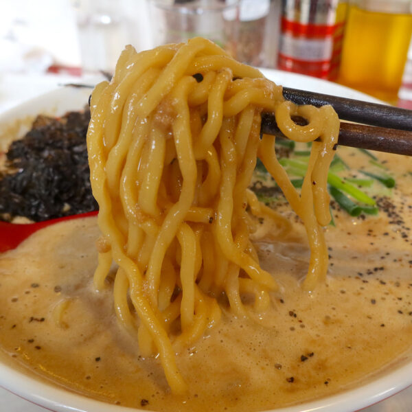 味のある太麺