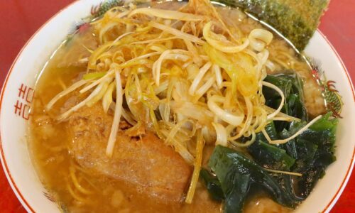宜野湾「麺と飯ソウハチヤ がろんちゃん店」でラーショリスペクト・復刻チャルメラエブリィ ネギラーメン
