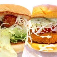 「モスバーガー」の新作・海老エビフライバーガー＆バジルマヨの海老カツバーガーを食べ比べ