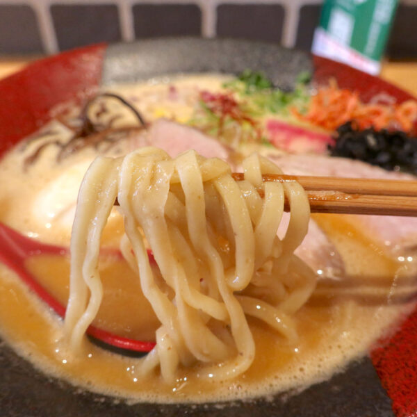 中太麺と濃厚過ぎない海老のスープ