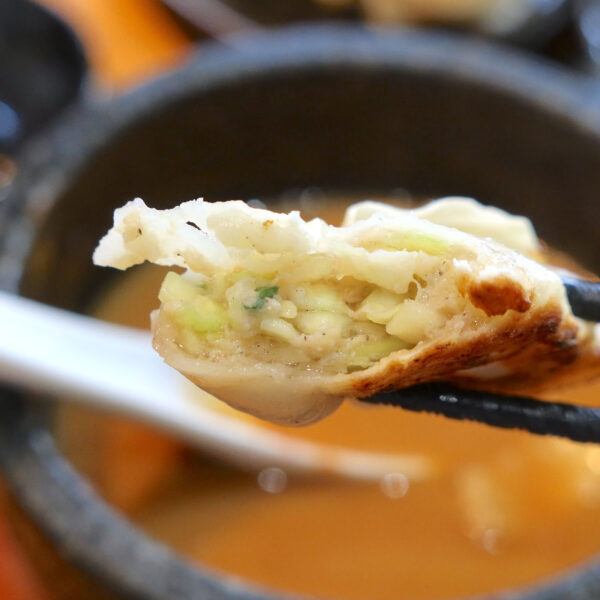 野菜多めの餃子