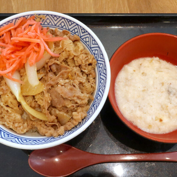 牛丼 あたまの大盛（674円）＋とろろ（228円）