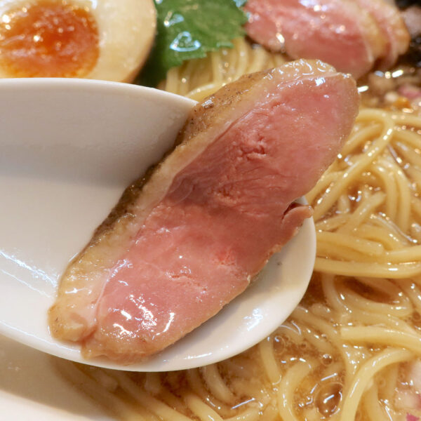 鴨肉がいいアクセントに