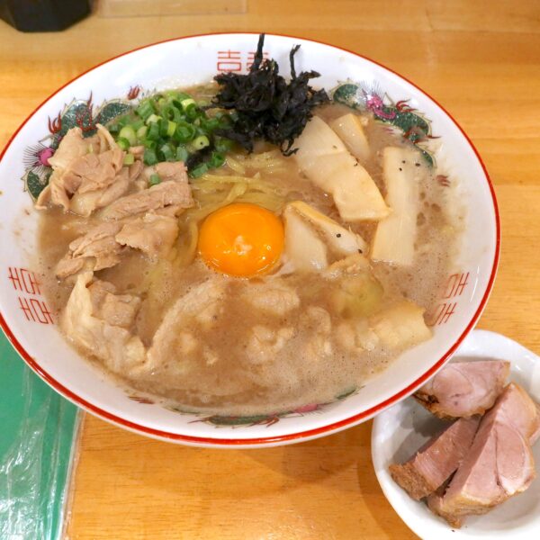 中華肉玉そば（1,000円）＋チャーシュー（230円）
