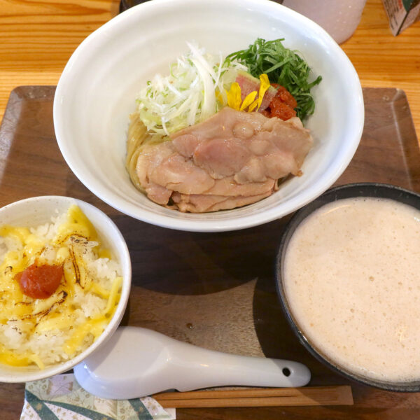 貝出汁梅しそつけ麺（1,300円）