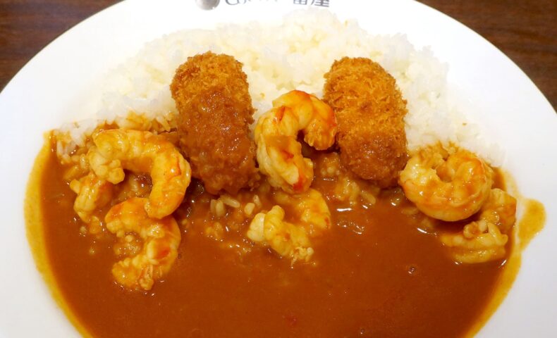 ココイチの限定・THE海老カレーにはカキフライトッピングがオススメ
