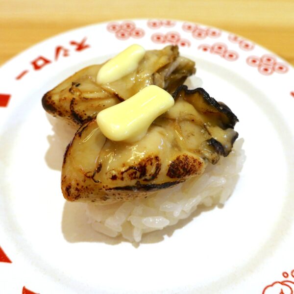 炙り牡蠣 バター醤油（360円）
