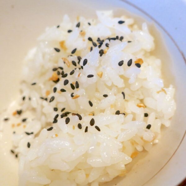 ごまめ塩ふって