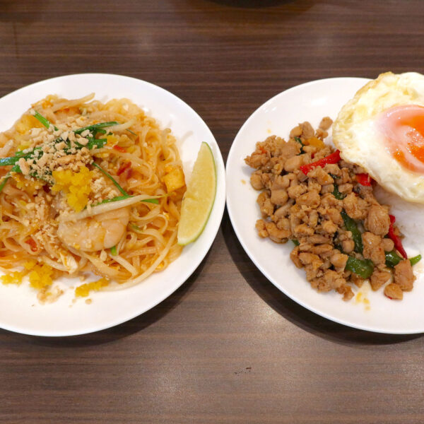 パッタイ&ガパオライス(1,500円)