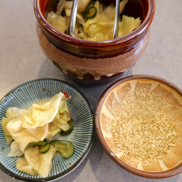 お漬物とごま
