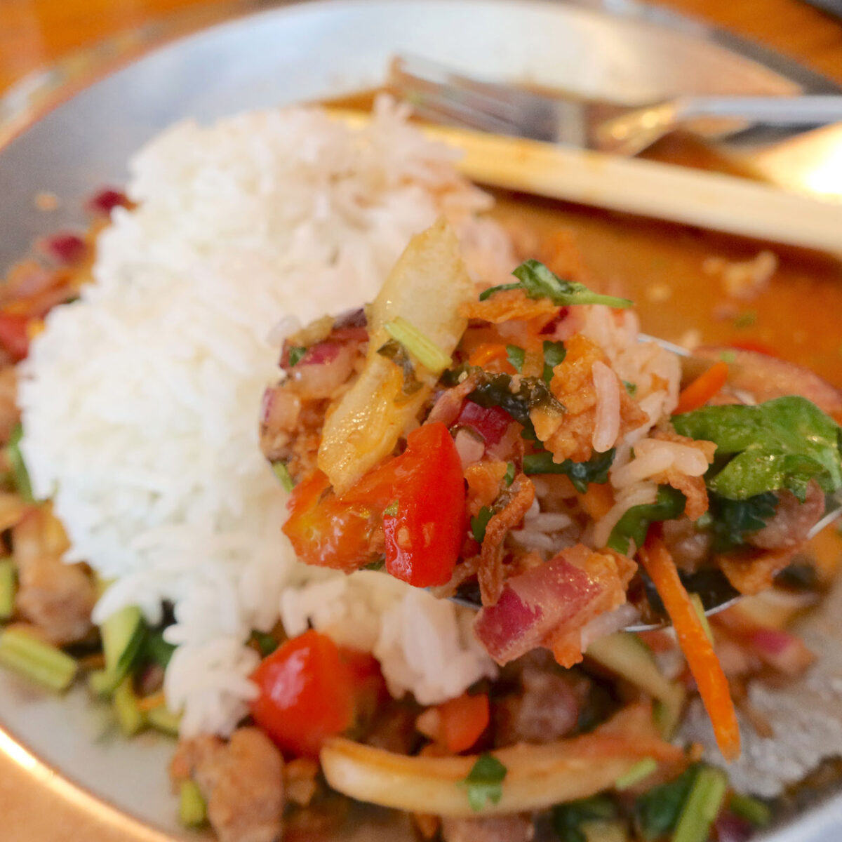 タイ風酸辣飯がうまい!