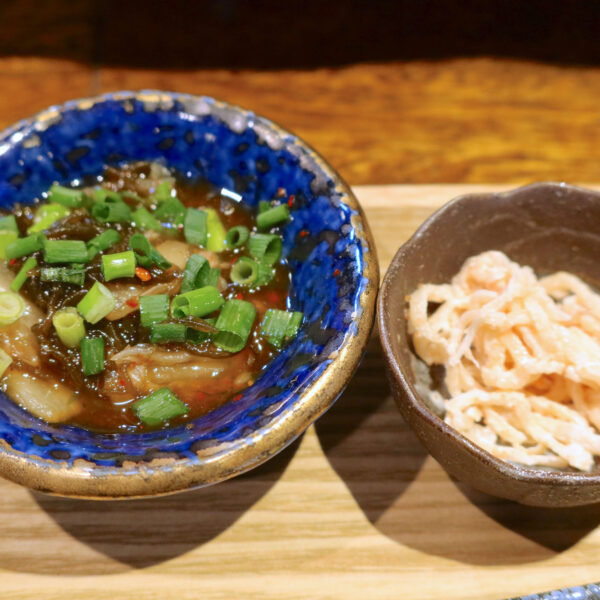 もずくキムチと明太切り干し大根