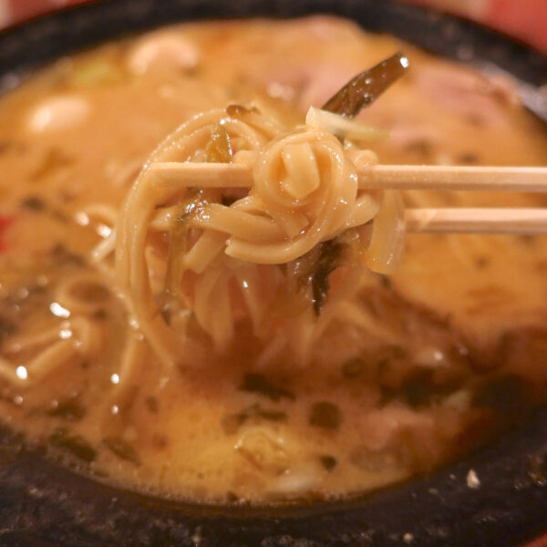 野菜を巻き込んで