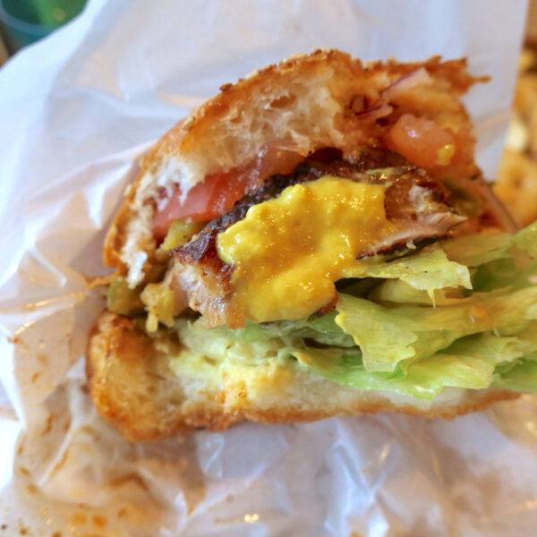 マスタードで酸味を追加