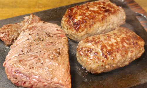那覇・松山「やっぱりステーキ 2nd」でサガリステーキ 100g＆やっぱりバーグ 200g