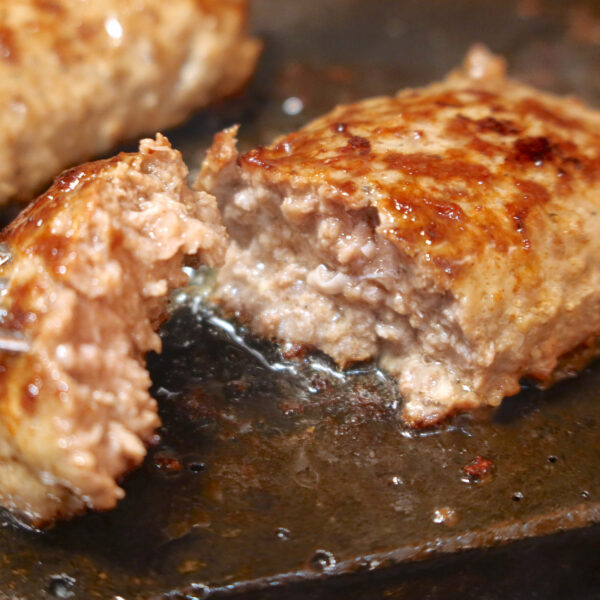 ウェルダンなハンバーグ