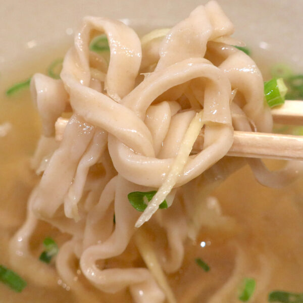 歯ごたえのある麺