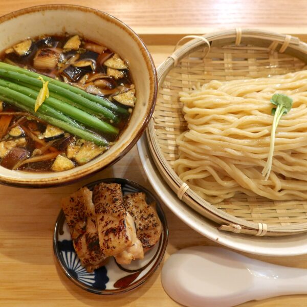 山椒と鶏ごぼうつけそば(1,200円)+炙り鶏増し(250円)