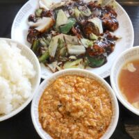 ニューオープン！ 「東町中華 沖華」でホイコーロー定食＋ミニ麻婆豆腐