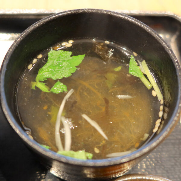 白身はスープに