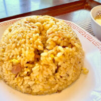 ショッピングセンターでの買い物ついでに「大阪王将」でガーリック炒飯