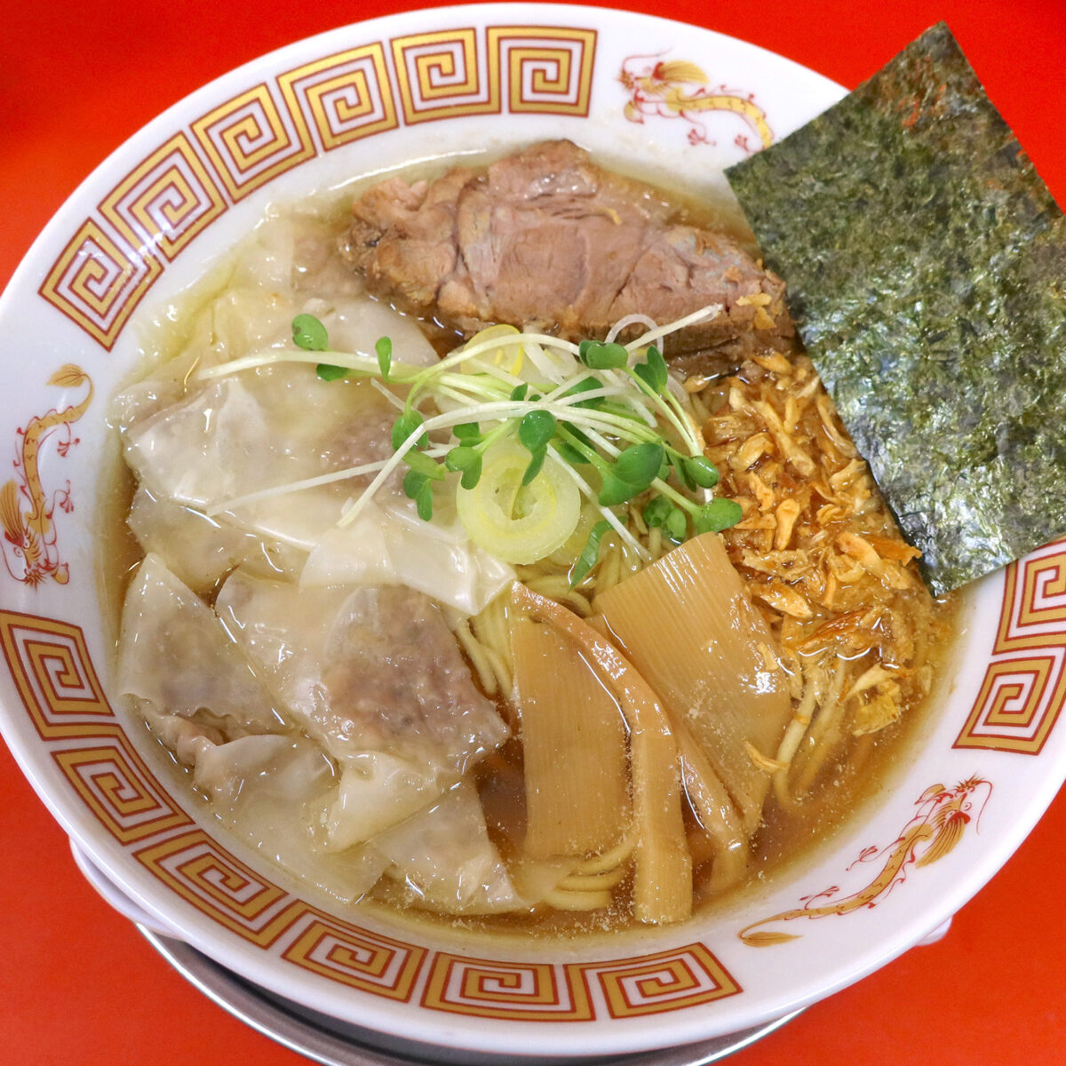 ワンタン入り王道の中華そば 醤油（1,100円）