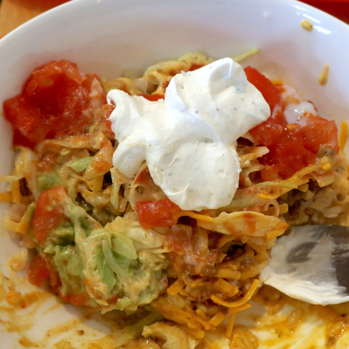 後半はサワークリーム投入