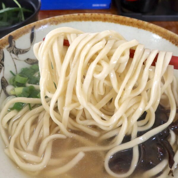 つるり細麺と意外とあっさり出汁