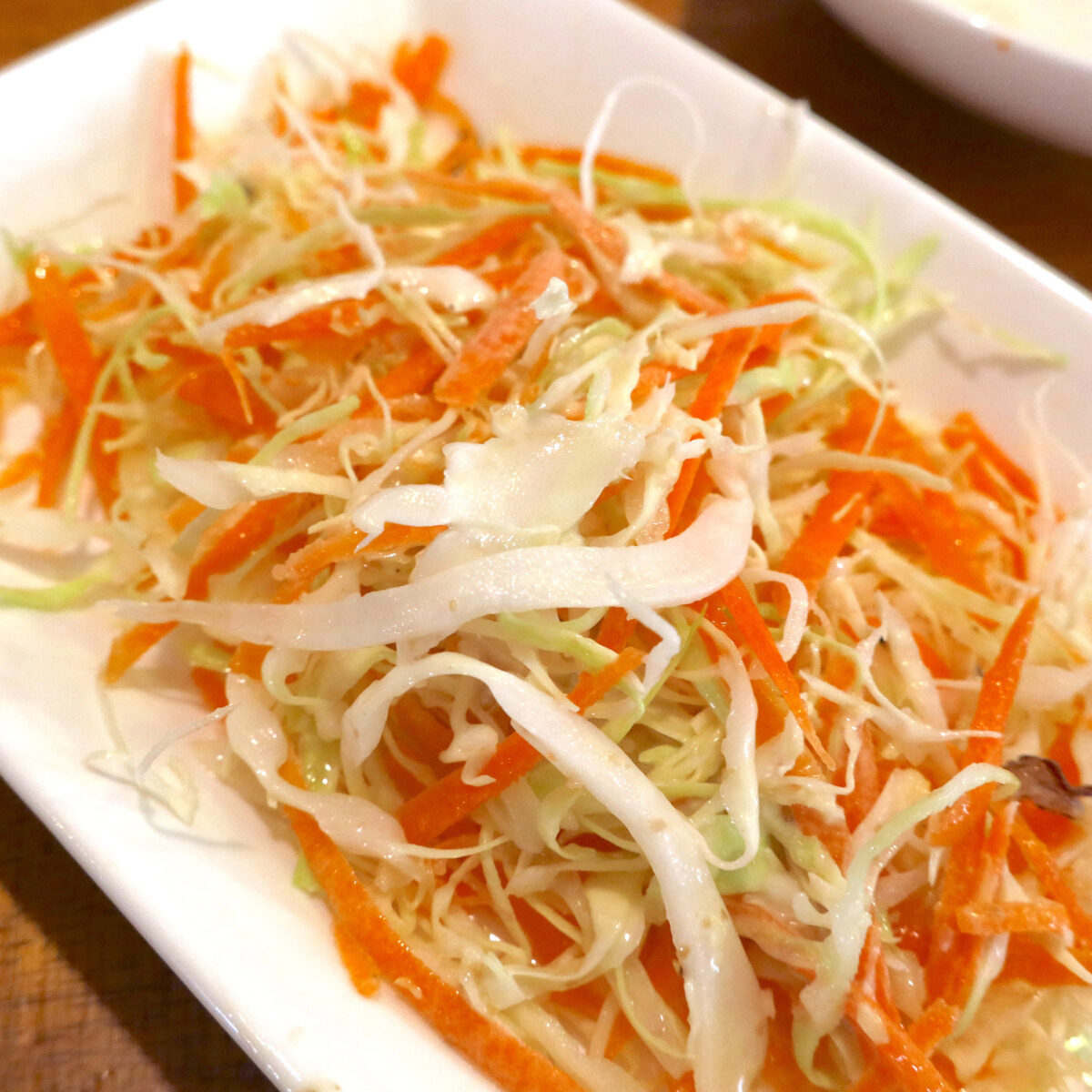 野菜はサラダと一緒に