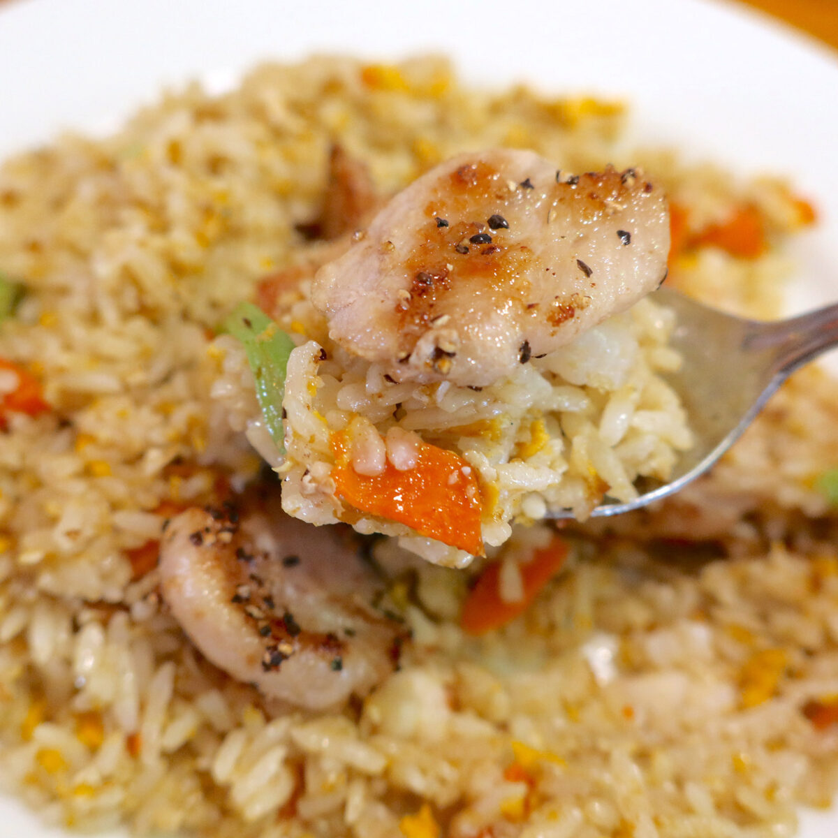 豚肉と一緒に食べる