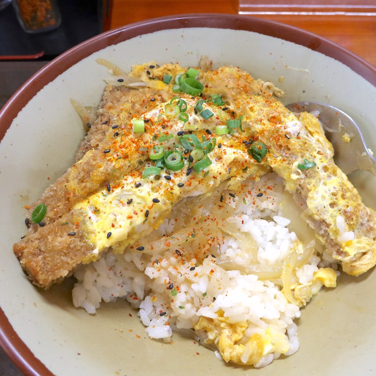 七味の香りがいいアクセント