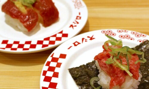 「スシロー」九州うまかもん祭で馬刺しにぎり&馬刺しねぎとろ包み&中洲川端きりん監修あっさり博多豚骨ラーメン