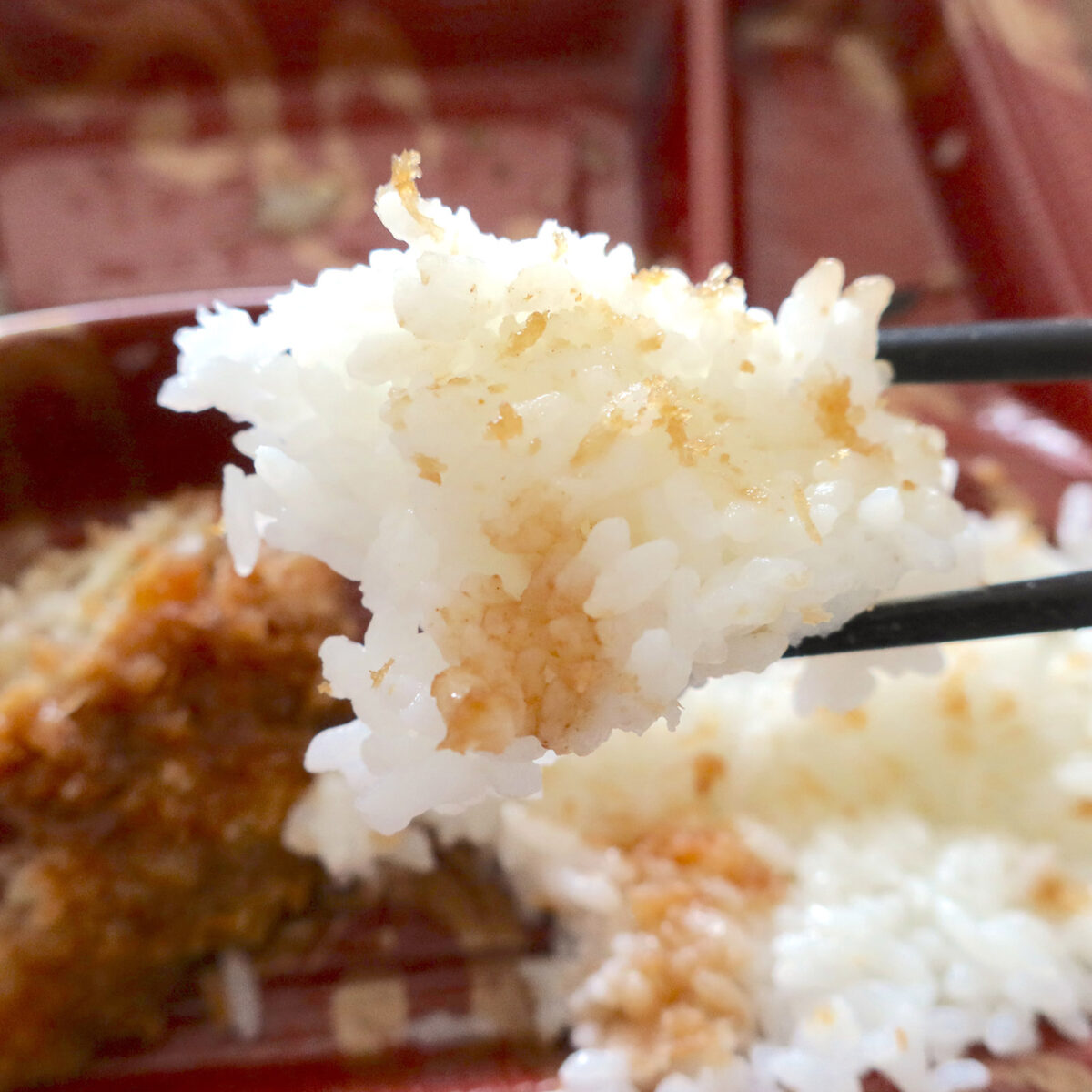 塊のご飯がうれしい