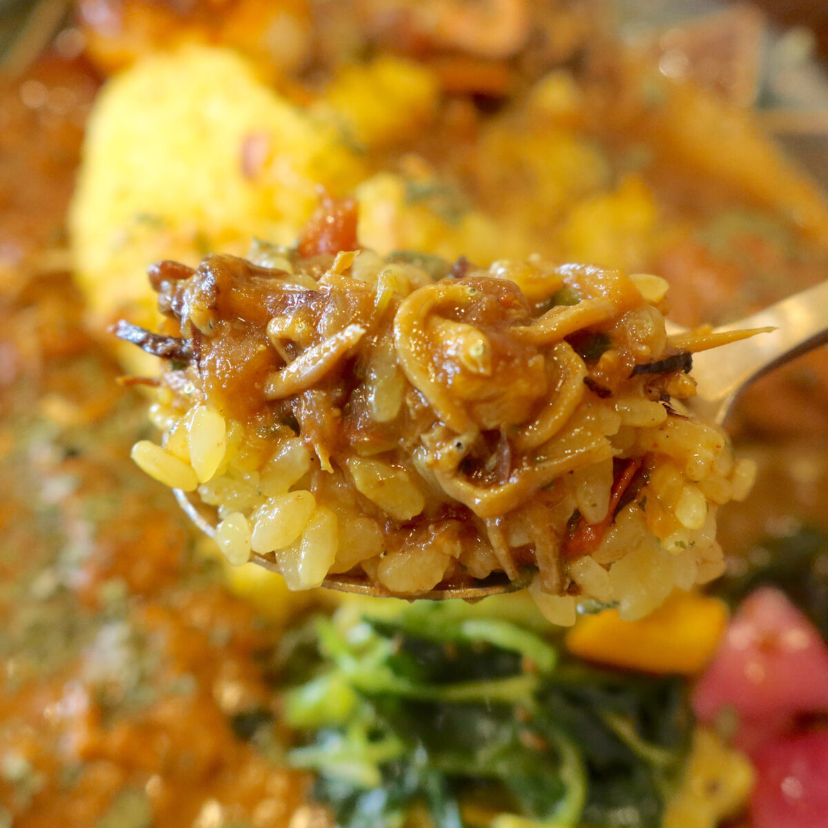 酸味がおいしいしらすと桜海老の春カリー