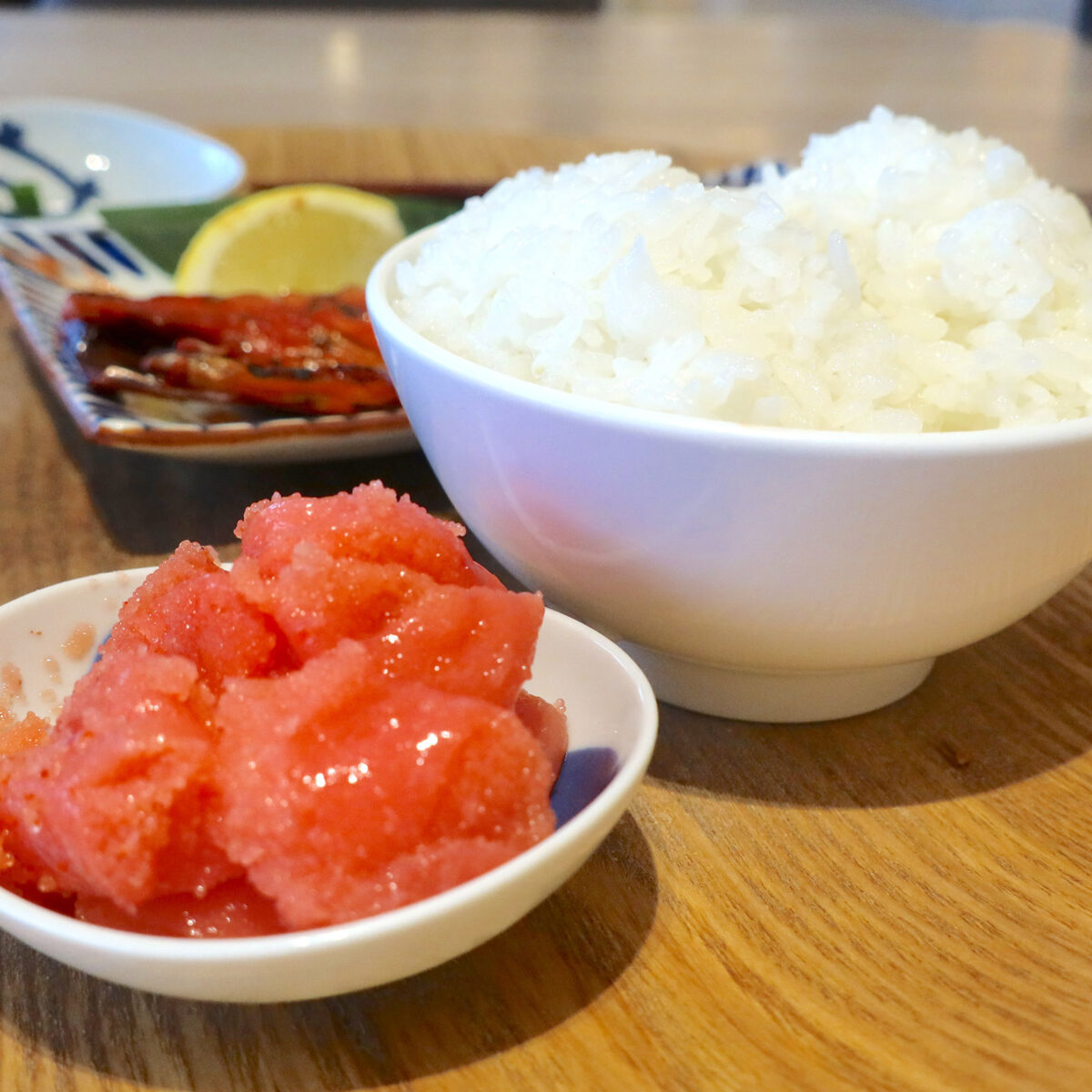 たくさんのご飯と明太子