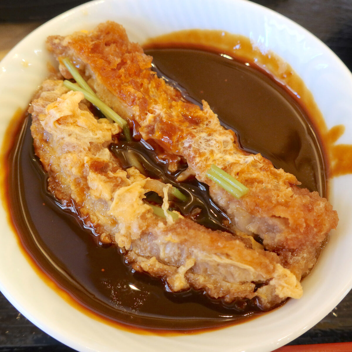 八丁味噌につけて