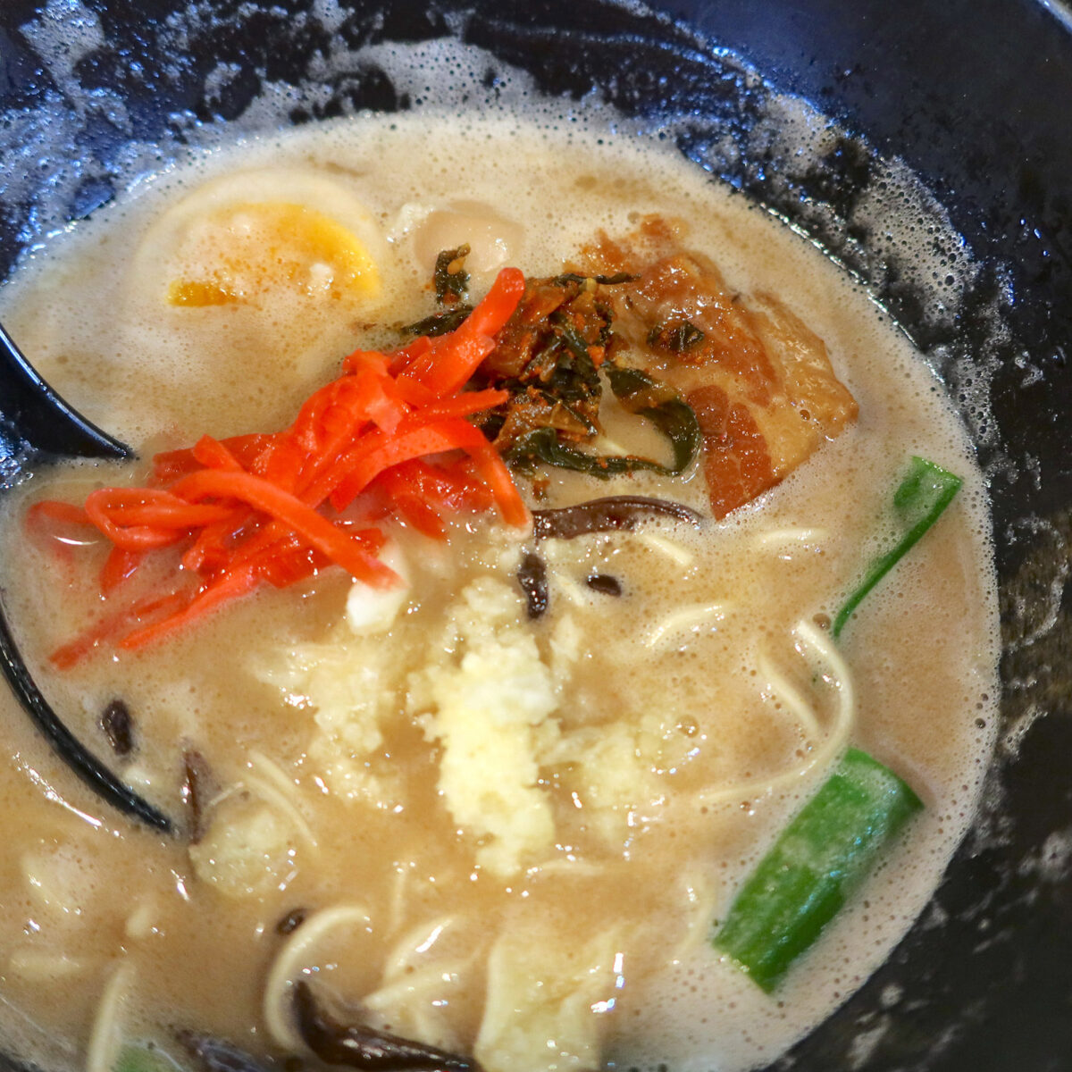 ニンニク 3片、紅生姜、辛子高菜