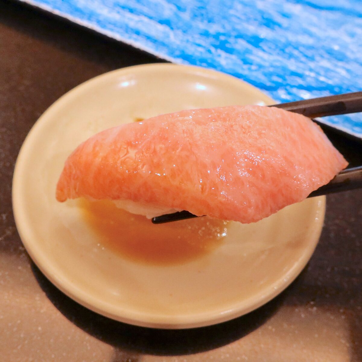 大とろは脂の香りがまろやか