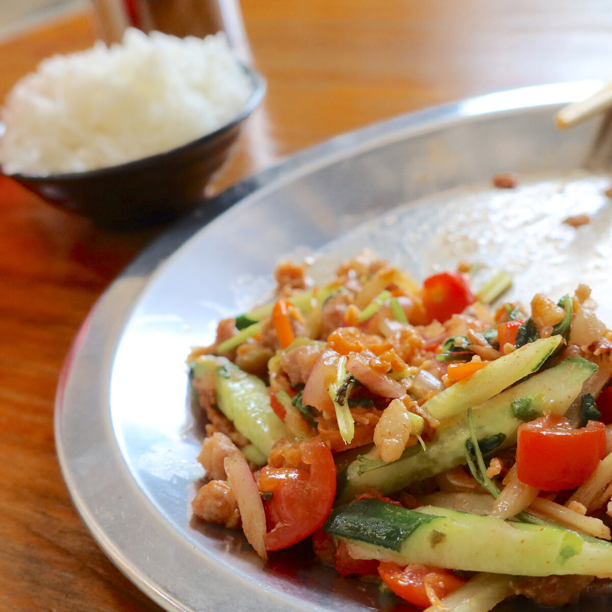 麺を食べ終えたら…
