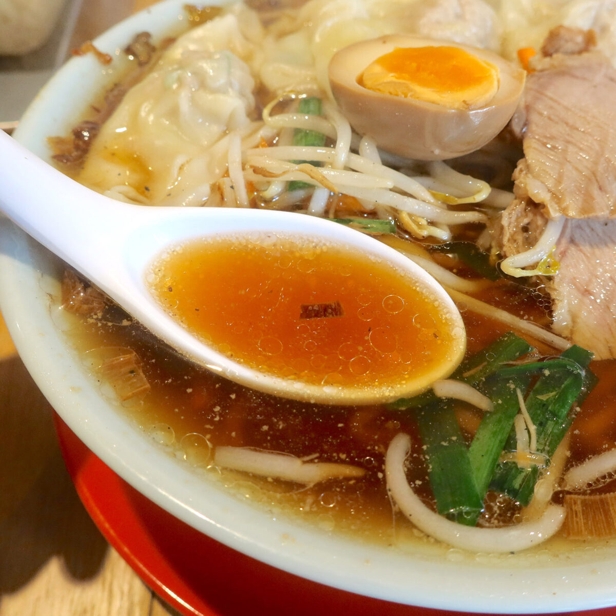 焦がしネギのスープ！