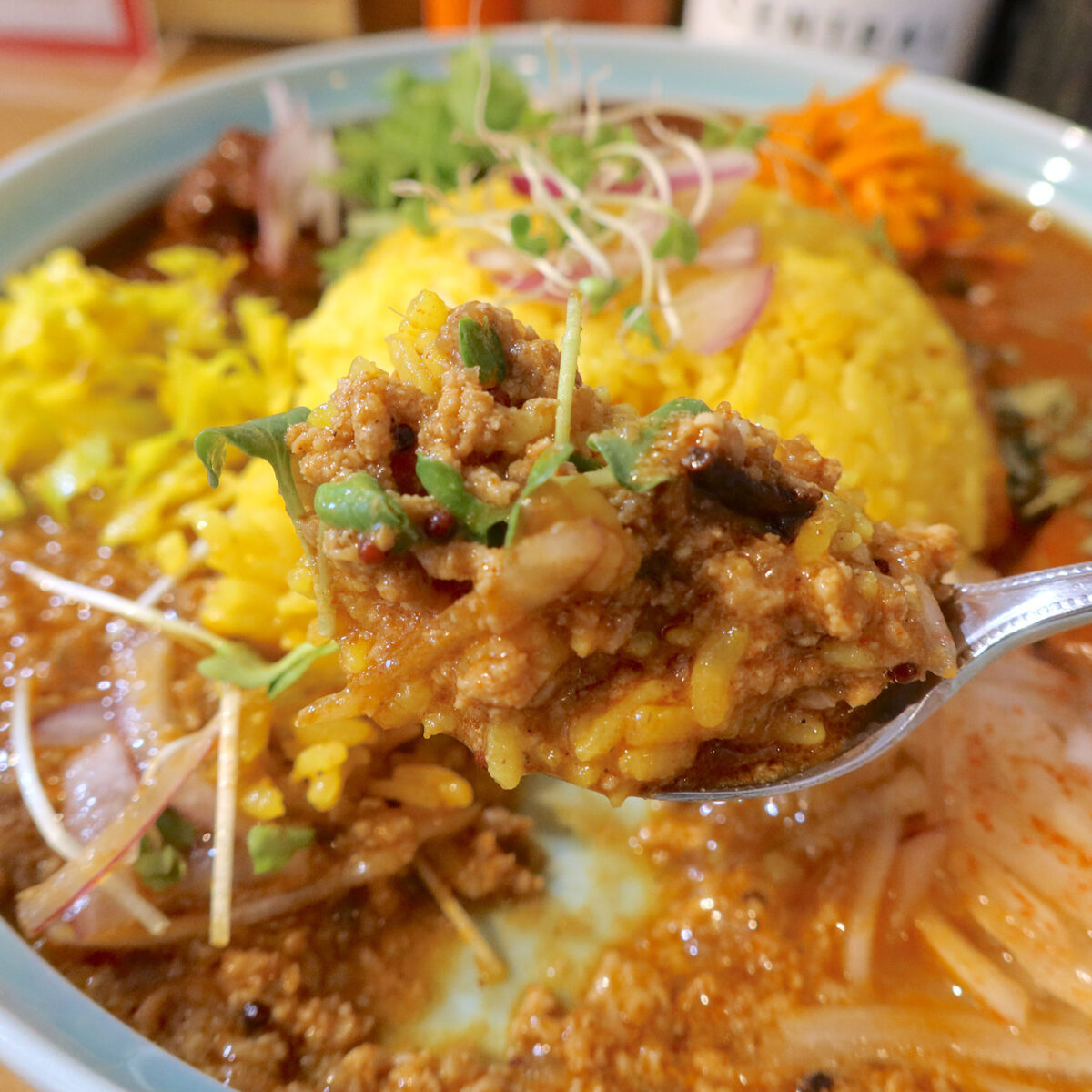 ふんわり鰹出汁香る濃厚和風ポークキーマ
